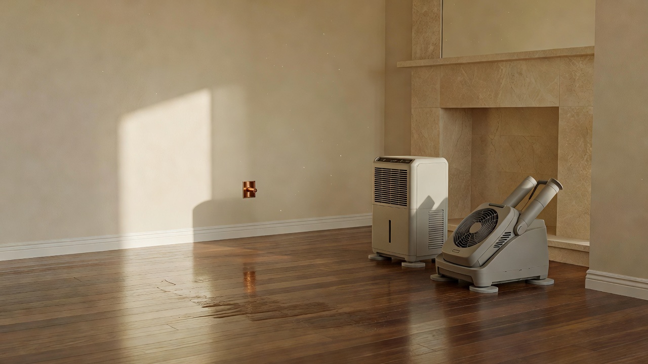 Drying equipment in a Florida home